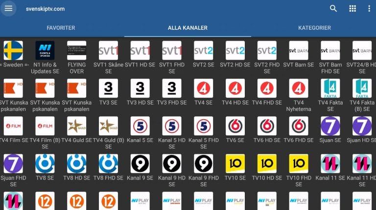 Android boxar IPTV Pro Steg 2 SvenskIPTV